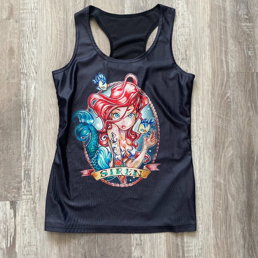 Retro Old School Mermaid Tank Top